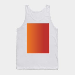 Brilliant Colors: Orange Transforms to Red Tank Top